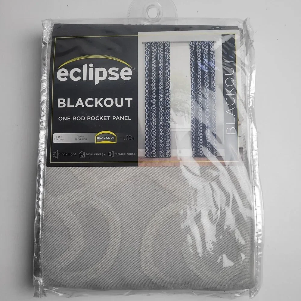 Eclipse Thermaweave Darkening Window SINGLE Curtain Panel 'Ecru' 37x84in #CT8